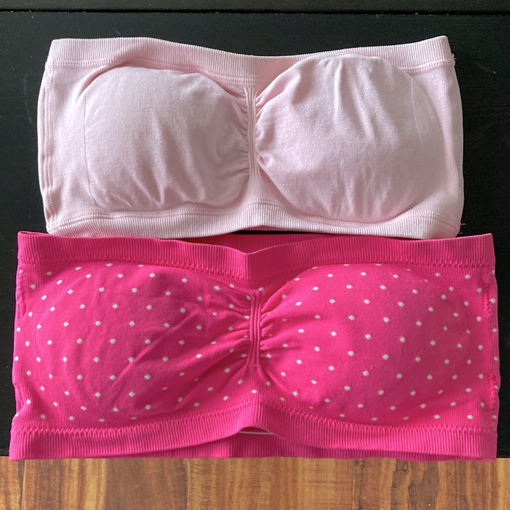 Pink bandeau tops (s/m)
